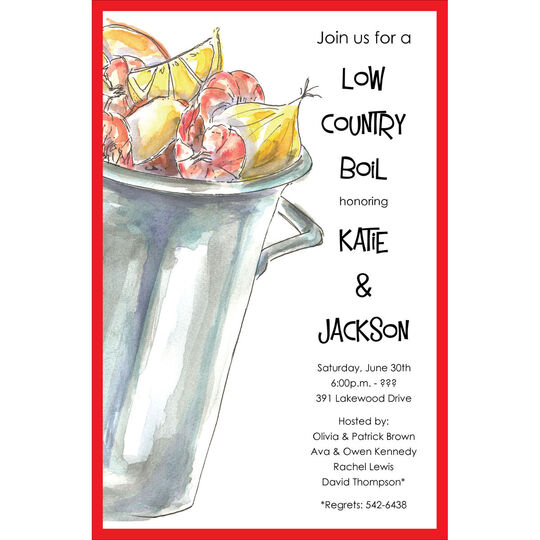 Outdoor Boil Invitations